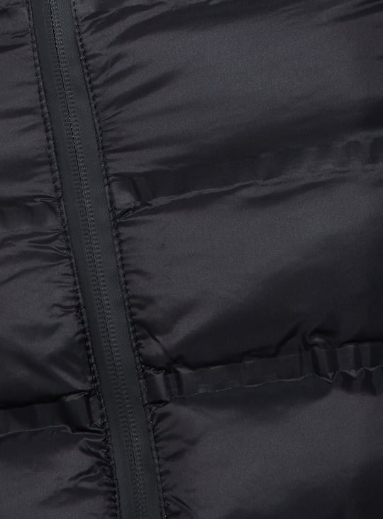 URB_N Women Puffer Jacket with Scuba Sleeves