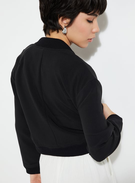 URB_N Women Solid Bomber Jacket