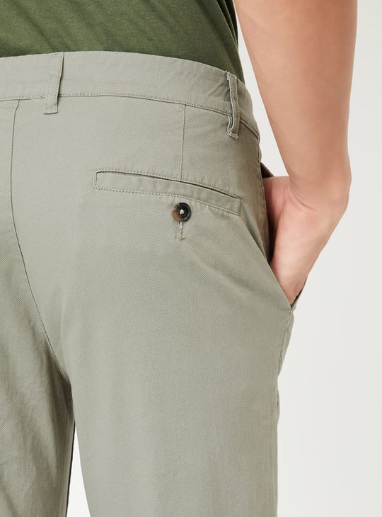 Men Slim Fit Flexi Waist Chinos