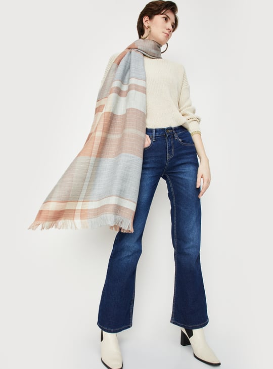 Women Checked Muffler