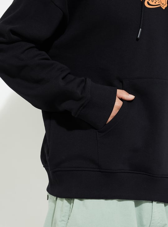 URB_N Men Oversized Naruto Printed Sweatshirt