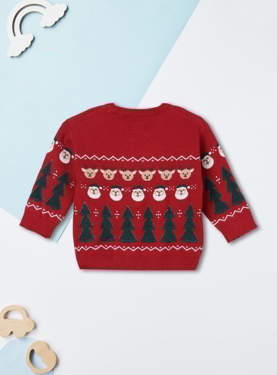 Boys Santa Claus Knit Sweater