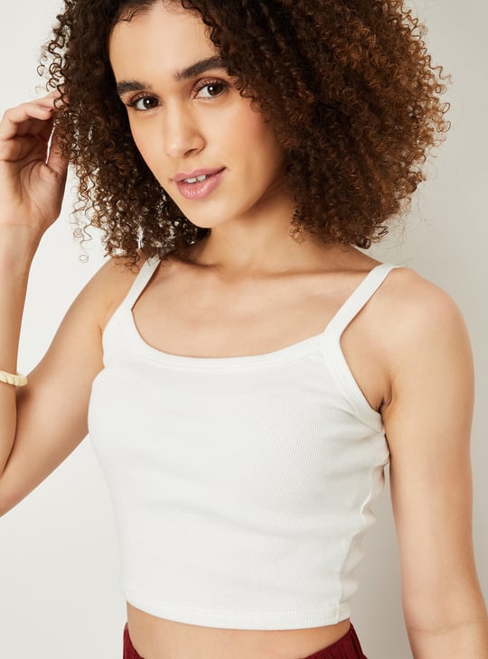 Women Ribbed Crop Top