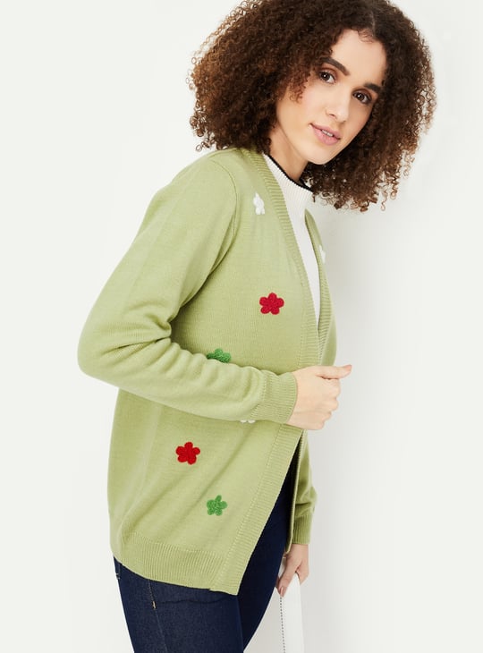 Women Embroidered Cardigan