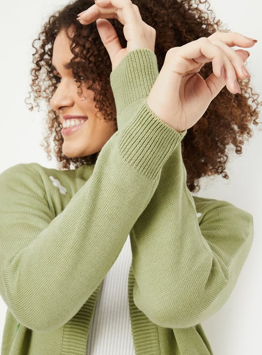 Women Embroidered Cardigan