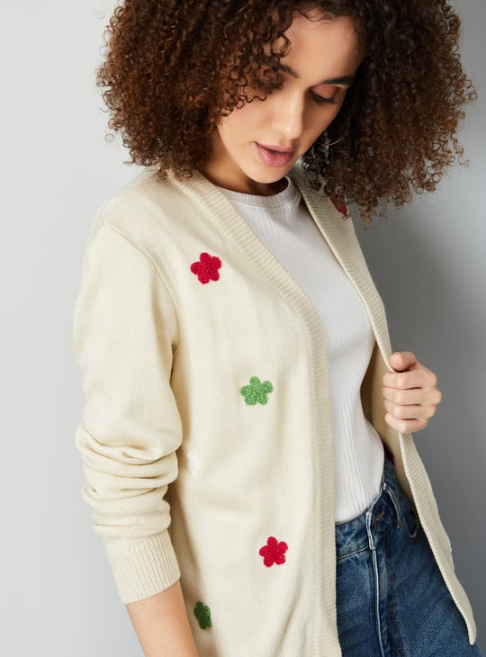 Women Embroidered Cardigan | Embroidered