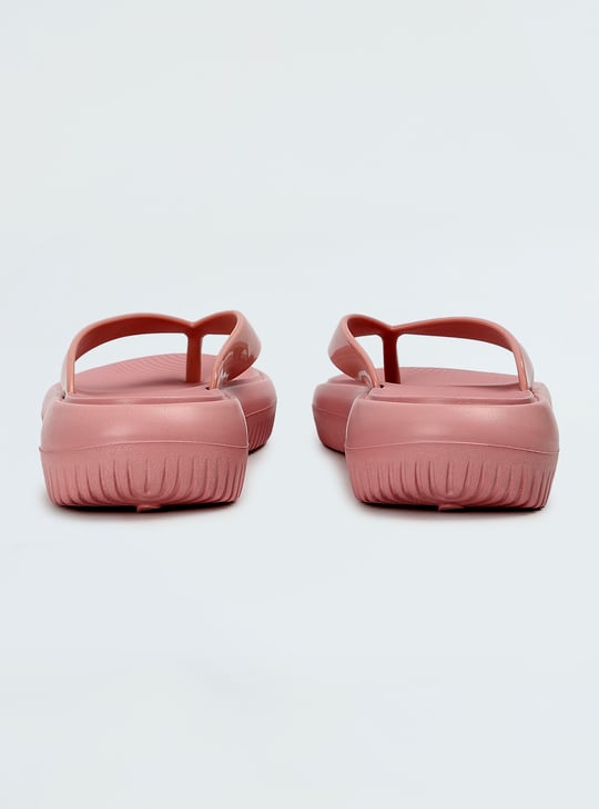 Women V Strap Elevated Slippers