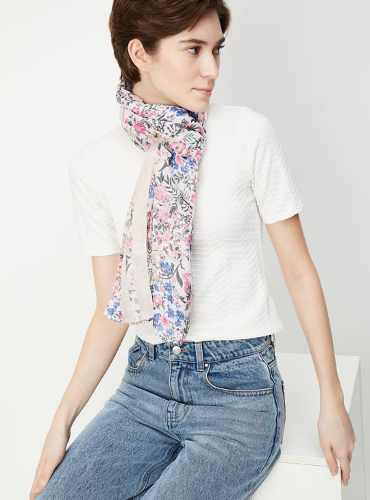 Women Floral Printed Scarf
