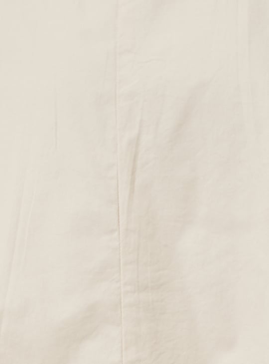 Women Solid A-Line Midi Skirt