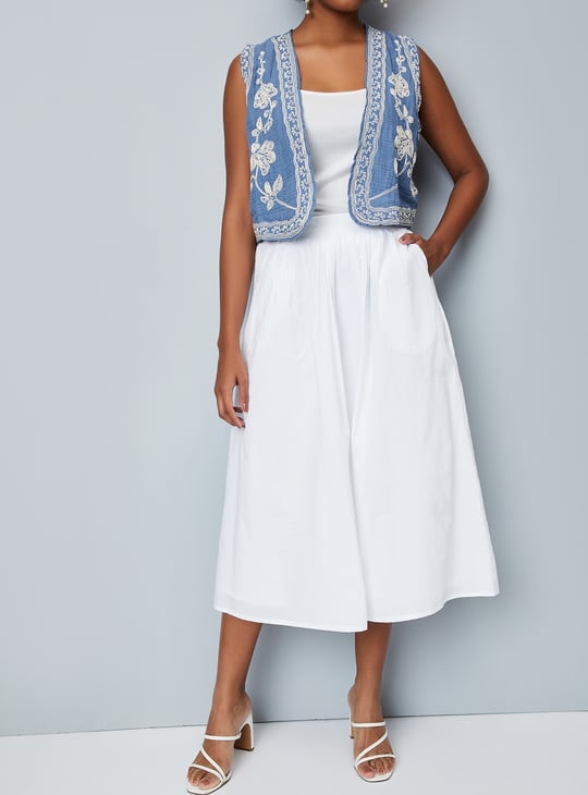 Buy Women Seer Sucker A-Line Skirt Online at just Rs. 999.0