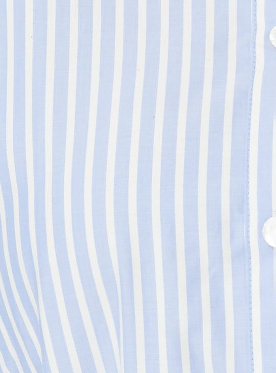 Women Striped Shirt Dress