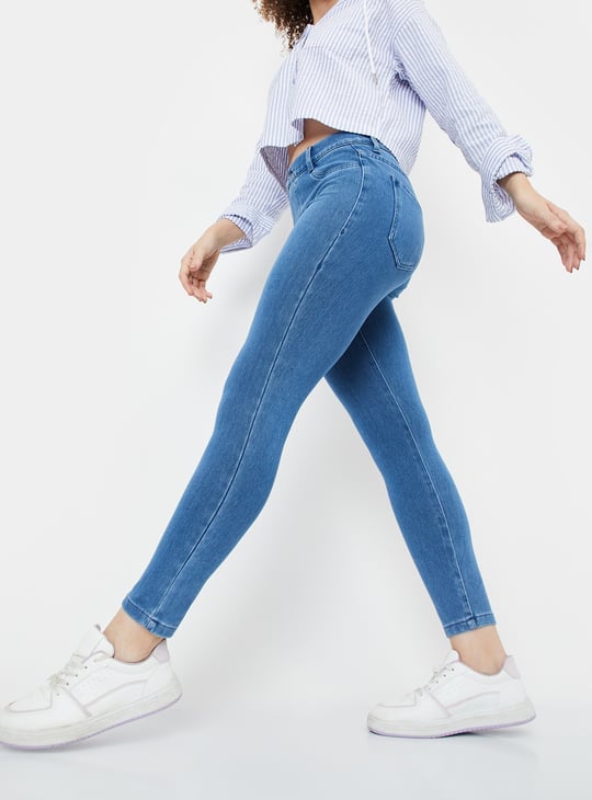 Women Washed Jeggings