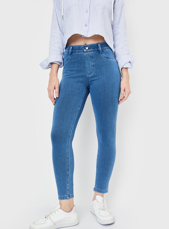 Women Washed Jeggings