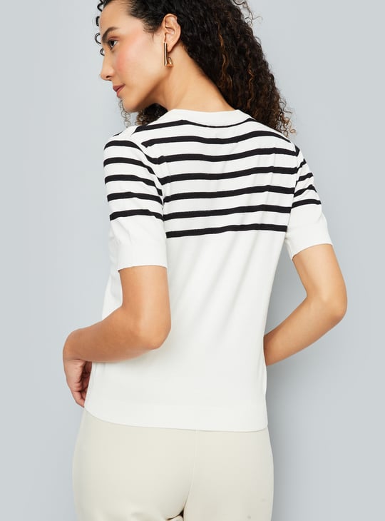 Women Striped Knit Top