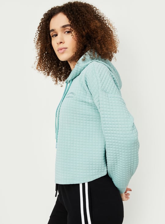 Women Quilted Hooded Sweatshirt