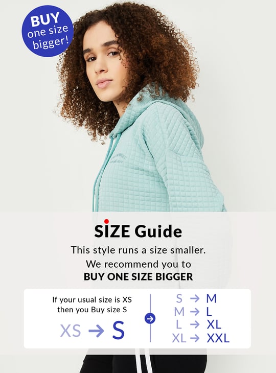 Women Quilted Hooded Sweatshirt