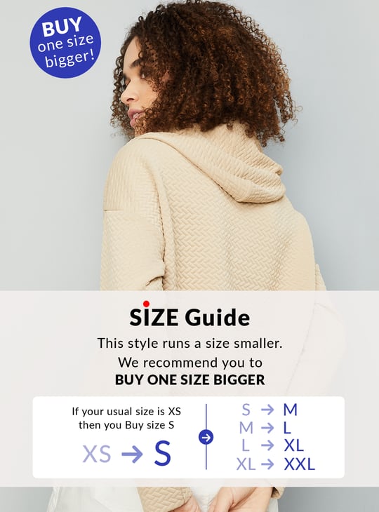 Women Quilted Hooded Sweatshirt