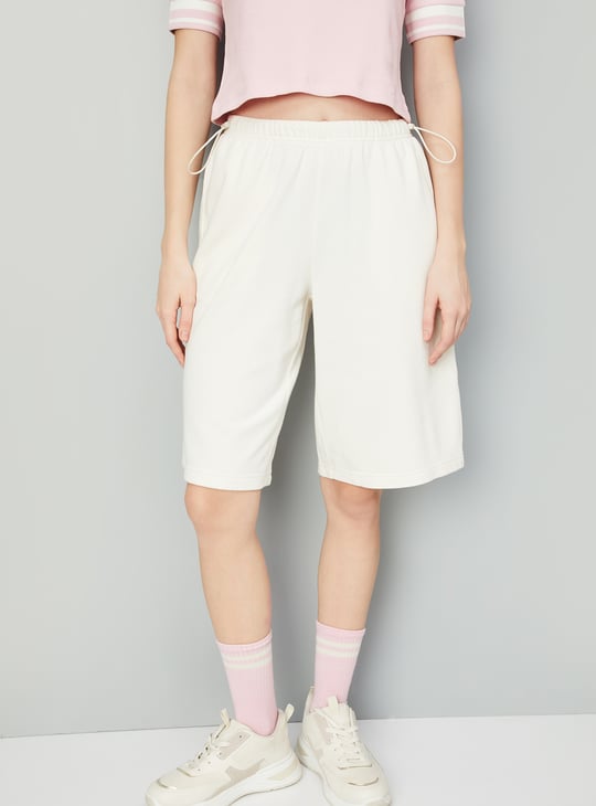 Women Solid Athleisure Bermuda Shorts