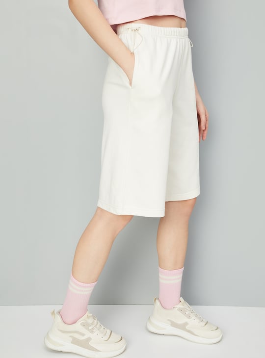 Women Solid Athleisure Bermuda Shorts