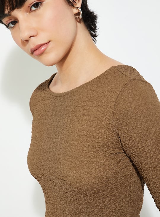 URB_N Women Textured A-line Dress