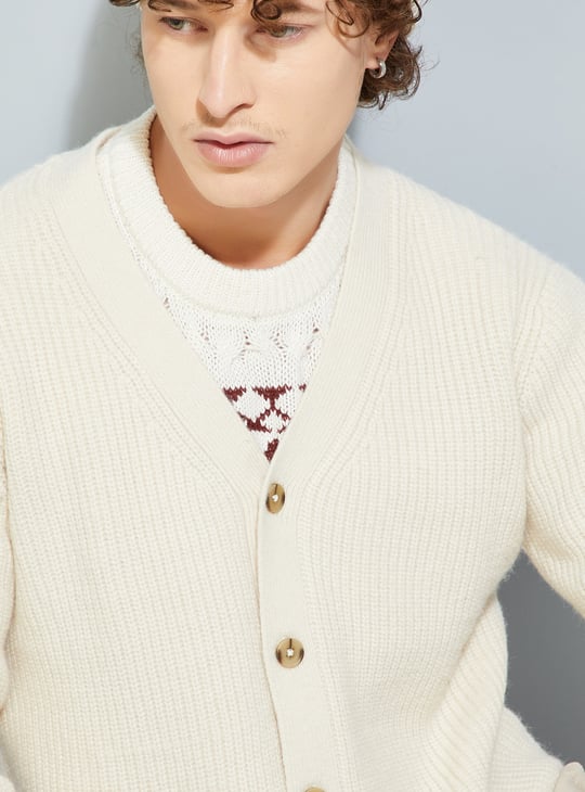 URB_N Men Knit Cardigan | V-Neck