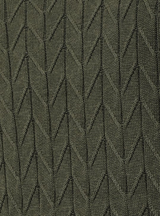 Men Chevron Knit Sweater