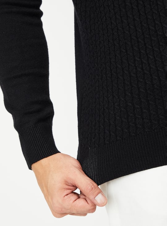 Men Knitted Turtle Neck Sweater