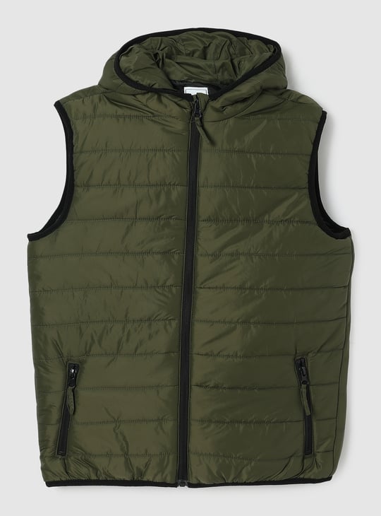 H&m Gilet Puffer Jacket H&m Mens Hooded Puffer Gilet H&M