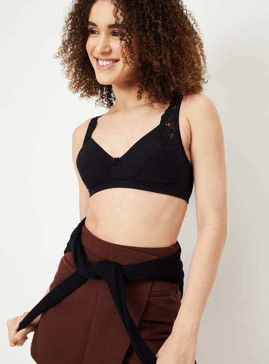 Women Lace Strap Padded Bra