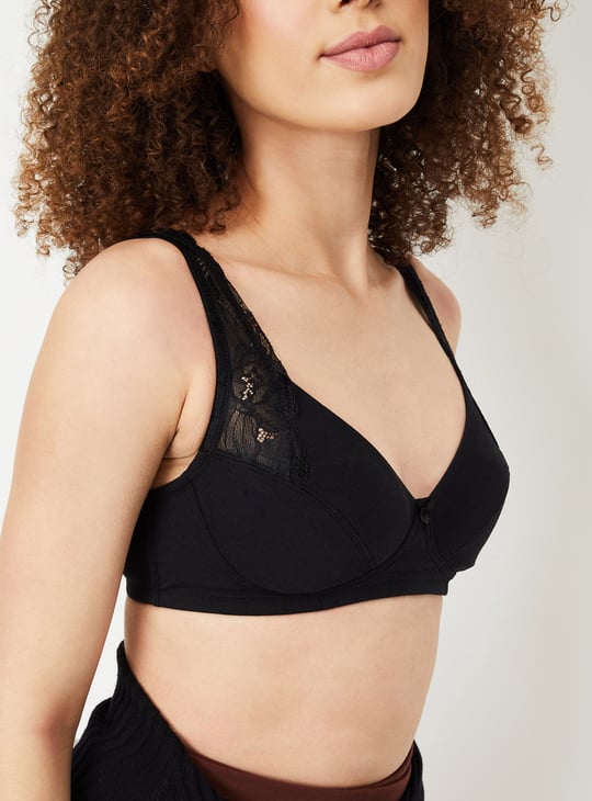 Women Lace Strap Padded Bra