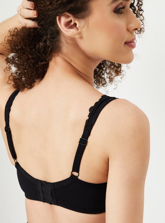 Women Lace Strap Padded Bra