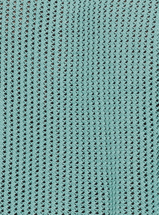 URB_N Men Knit Johnny Collar Oversized T-shirt