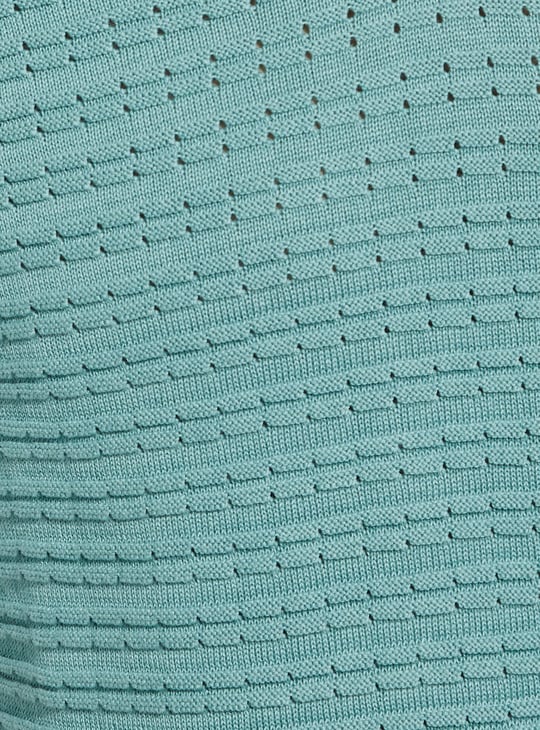 URB_N Men Oversized Knit Polo T-shirt