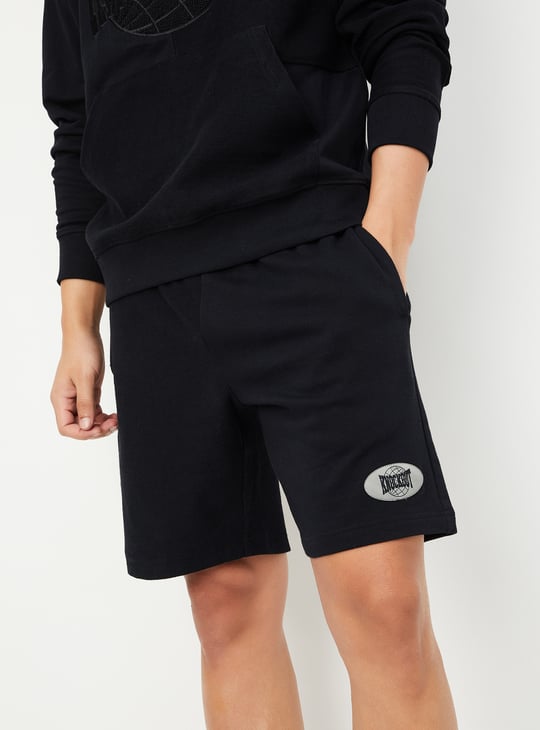 Men Solid Athleisure Shorts