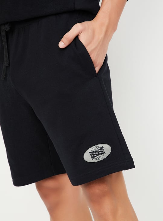Men Solid Athleisure Shorts