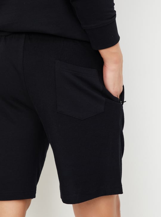 Men Solid Athleisure Shorts