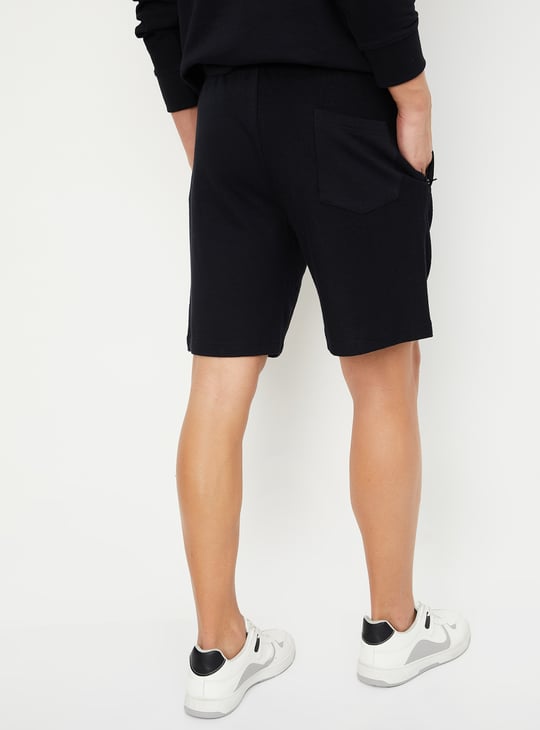 Men Solid Athleisure Shorts