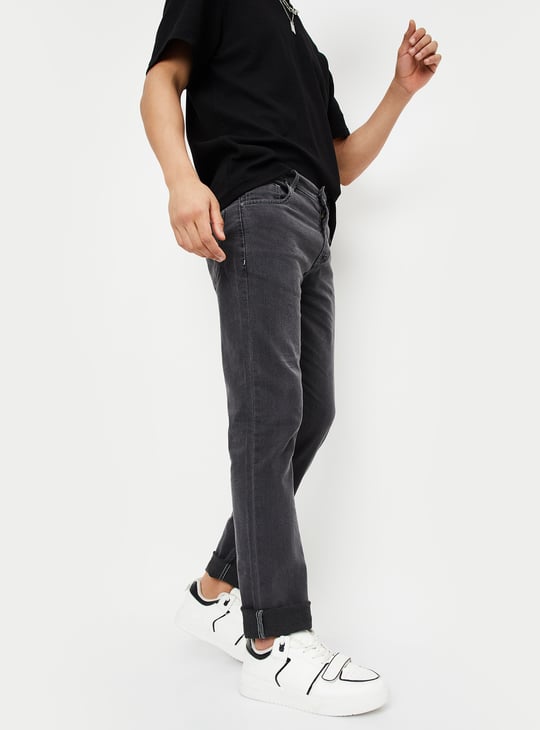 Men Washed Regular Fit Jeans