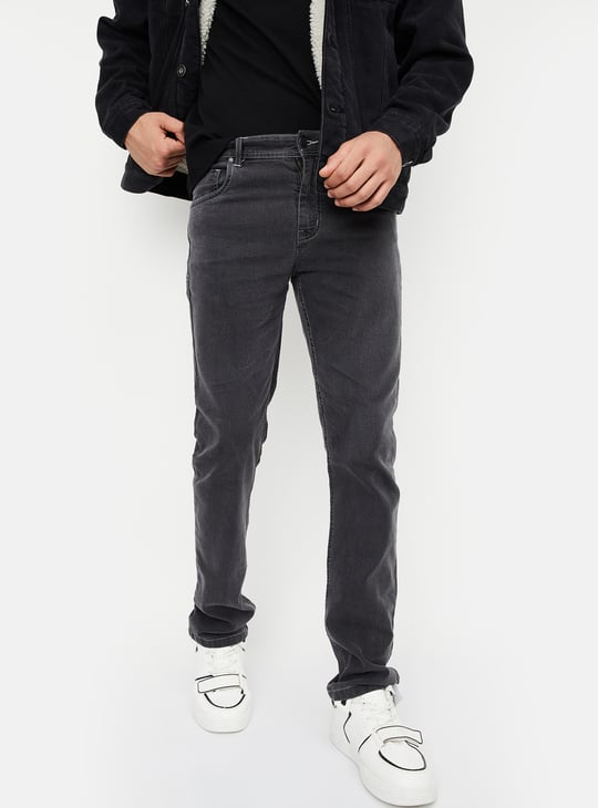 Men Washed Regular Fit Jeans