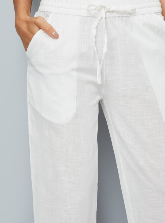 Women Schiffli Straight Pants