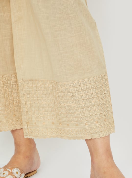 Women Embroidered Palazzos