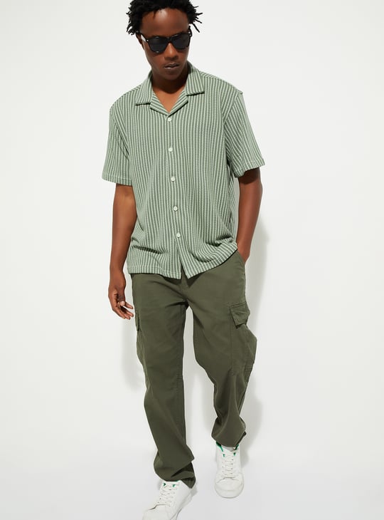 Shirt Striped Green Pants Black And White Striped Shirt With Green