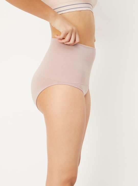 Women Solid High Waist Panty