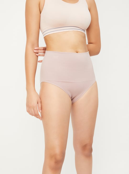 Women Solid High Waist Panty