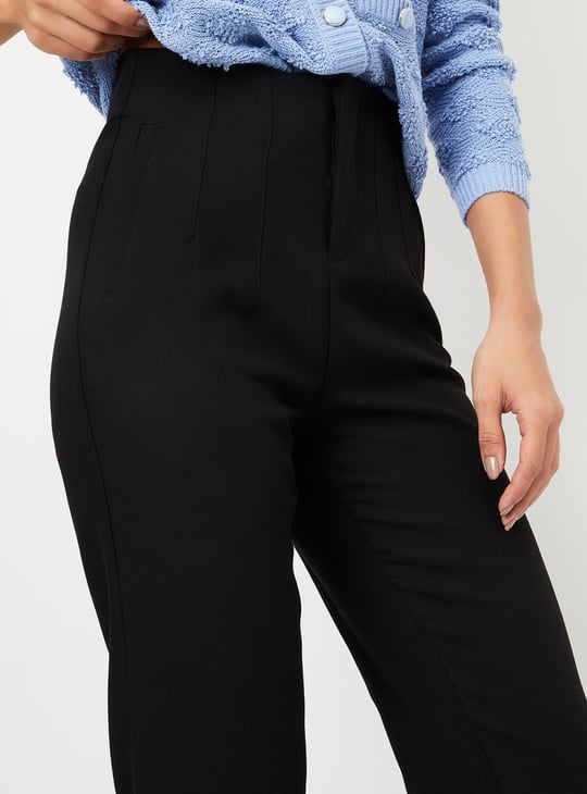 Buy Women Solid Formal Trousers Online at just
