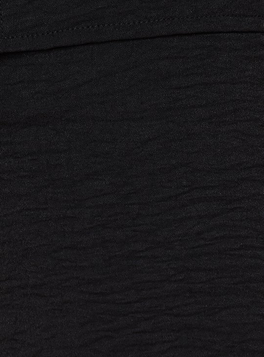 Women Textured Belted Cargo Trousers