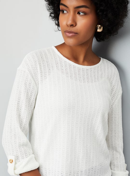 Women Textured Knit Top | Tops