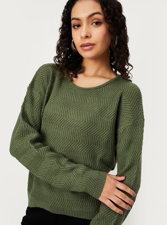 Women Textured Knit Top