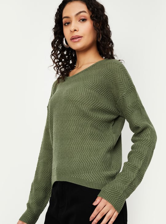 Women Textured Knit Top