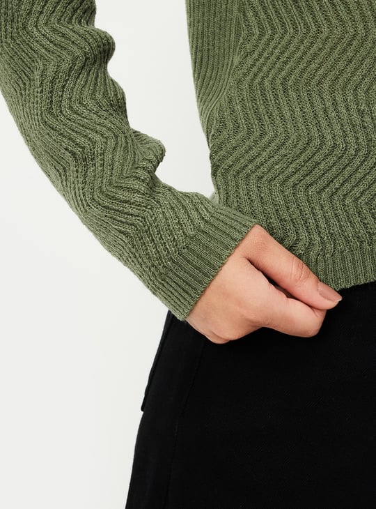Women Textured Knit Top
